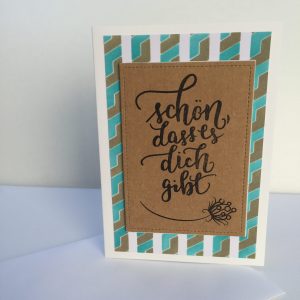 Grusskarte Schön dass es dich gibt