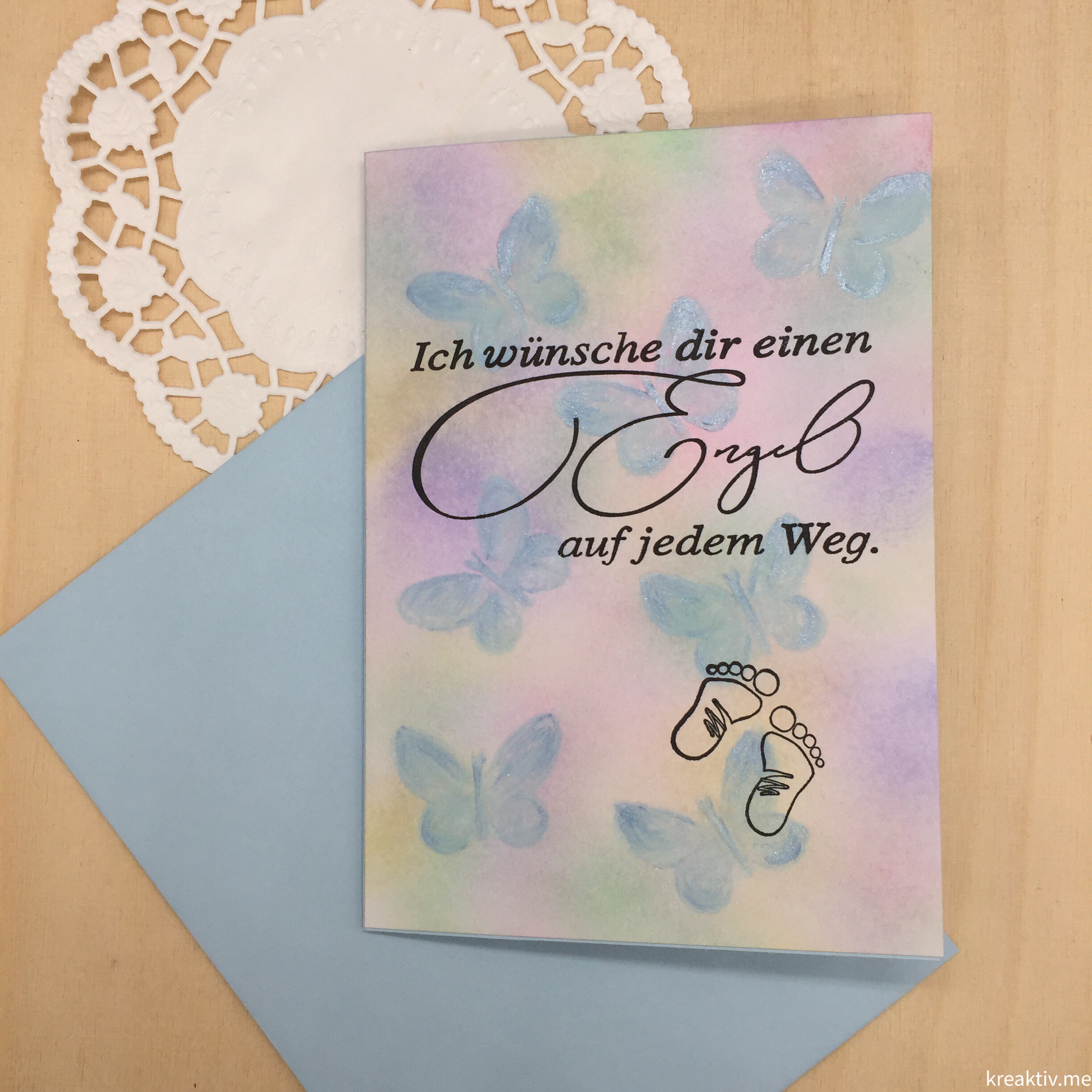 Meine Vision von einem pudrigen Kartenhintergrund…