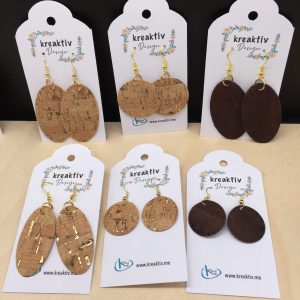 Ohrschmuck aus Kork in verschiedenen Varianten