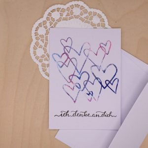 Grusskarte „ich denke an dich“