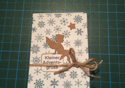 Minialbum Adventskalender mit Engel