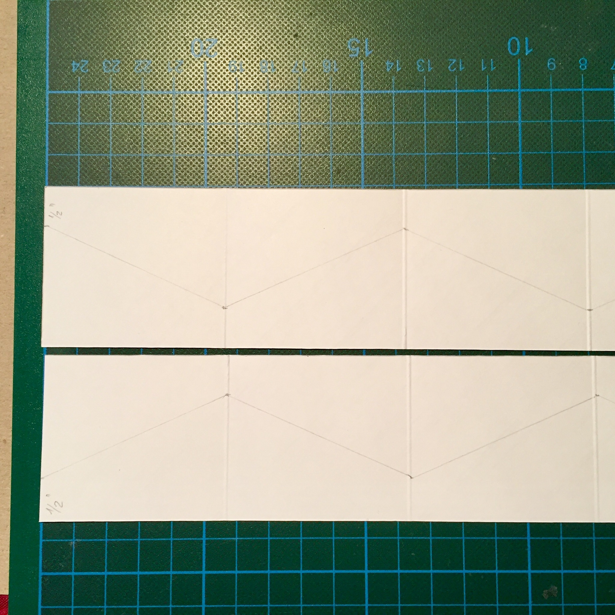Zuschnitt Einsteckfächer Minialbum Adventskalender Detailansicht