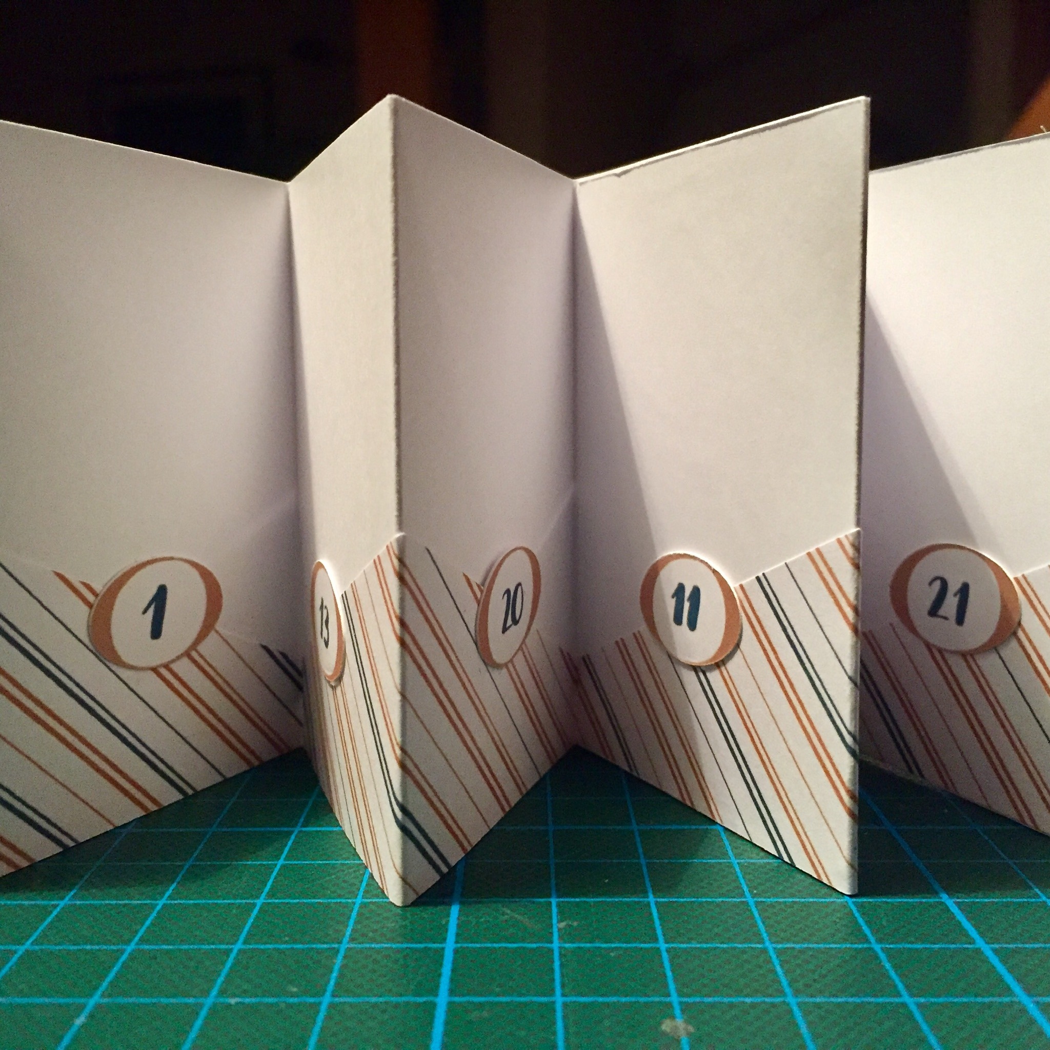 Minialbum Adventskalender Detailansicht