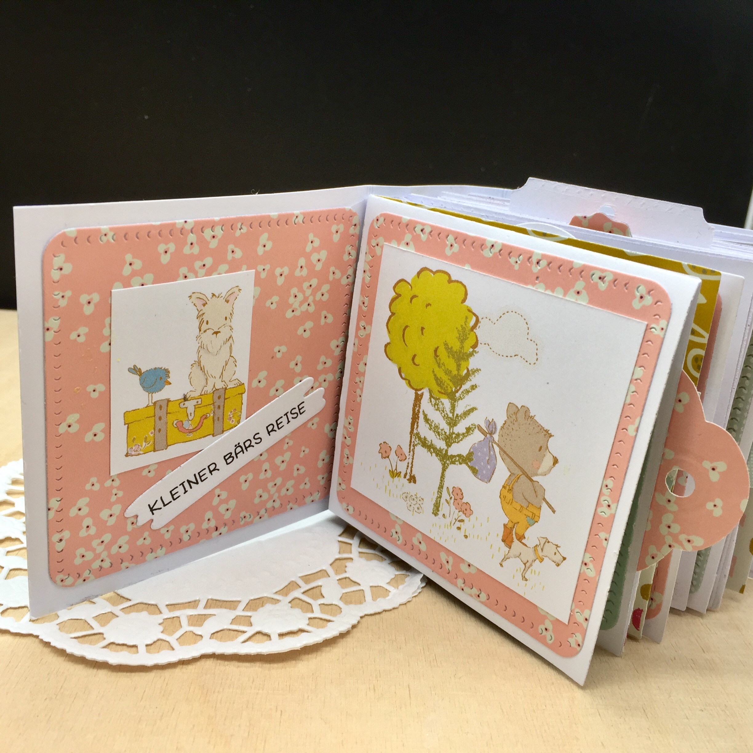 Pop up Minialbum Kleiner Bärs Reise