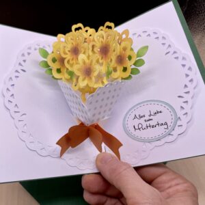 PopUp-Karte Blumenstrauss zum Muttertag