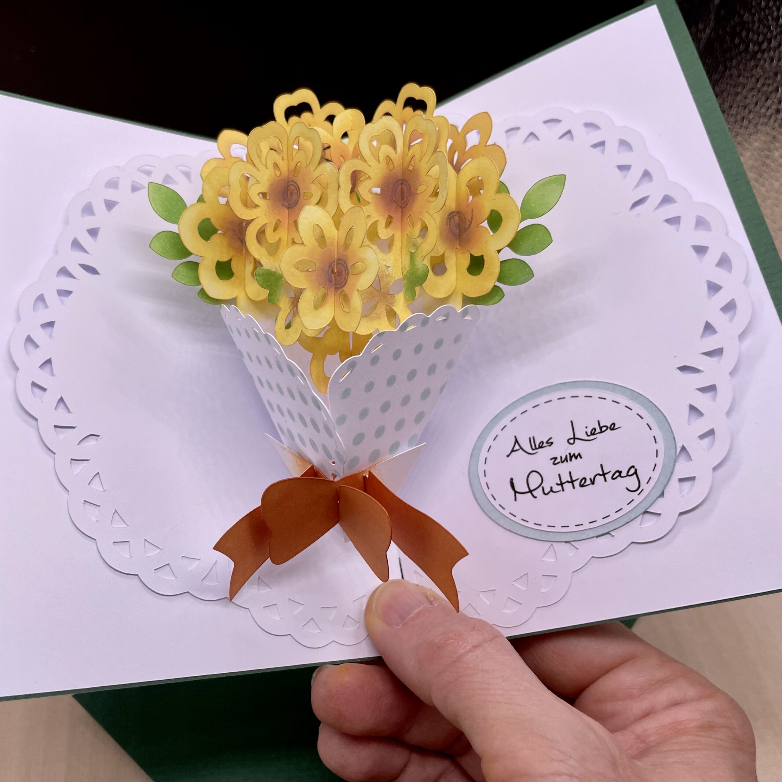 PopUp-Karte Blumenstrauss zum Muttertag