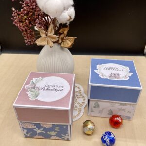 Explosionsbox-Adventskalender Übersicht