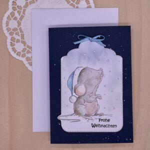 Weihnachtskarte Let it snow
