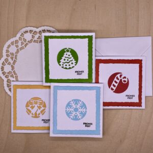 Minikartenquartett Weihnachten