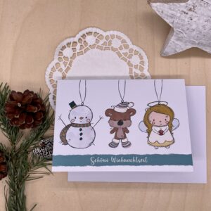 Karte Weihnachtsanhänger mundart