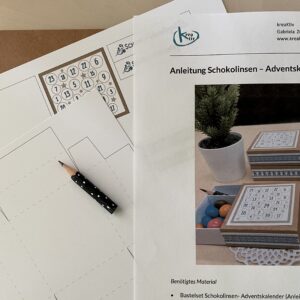 Bastelset Schokolinsen Adventskalender