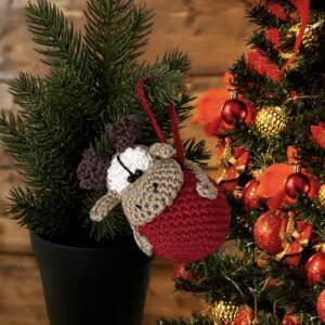 Weihnachtskugel mit Rentier Titelbild